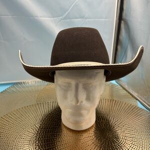 Tuff Hedeman Resistol wool rodeo Brown Cowboy Hat
